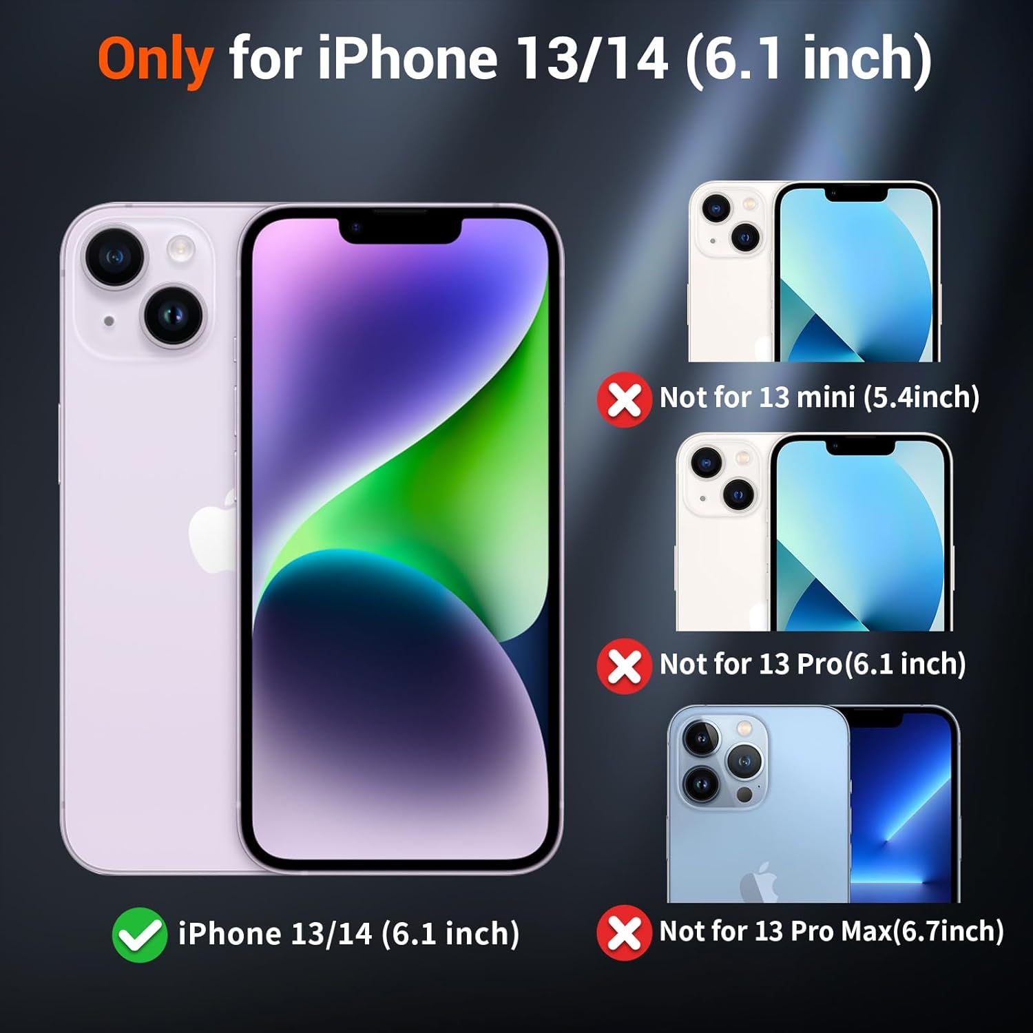 SUPFINE Magnetic for iPhone 14 Case & iPhone 13 Case (Compatible with MagSafe)(Military Grade Drop Protection) Translucent Matte Shockproof Phone Cover, Black